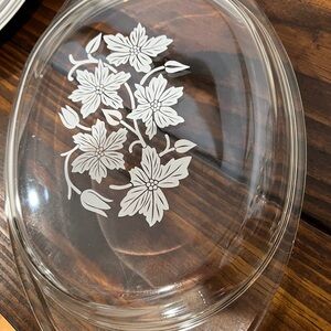 Princess House Fantasia Glass Casserole Lid, EUC